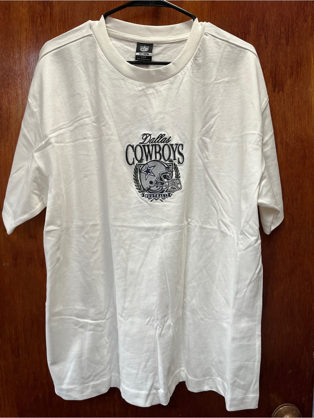 Cotton On White Dallas Cowboys Short-Sleeve Logo Tee